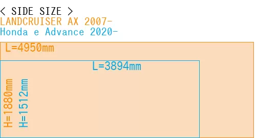 #LANDCRUISER AX 2007- + Honda e Advance 2020-